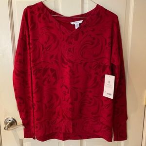 Athlete coaster luxe v-neck sweatshirt size S